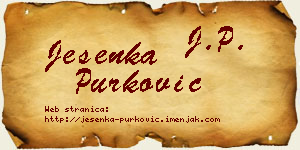 Jesenka Purković vizit kartica